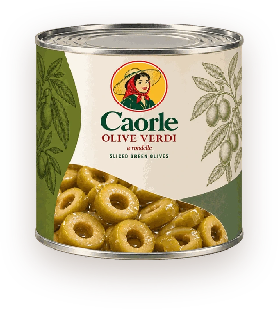 Olive Verdi a Rondelle — plechovka Caorle