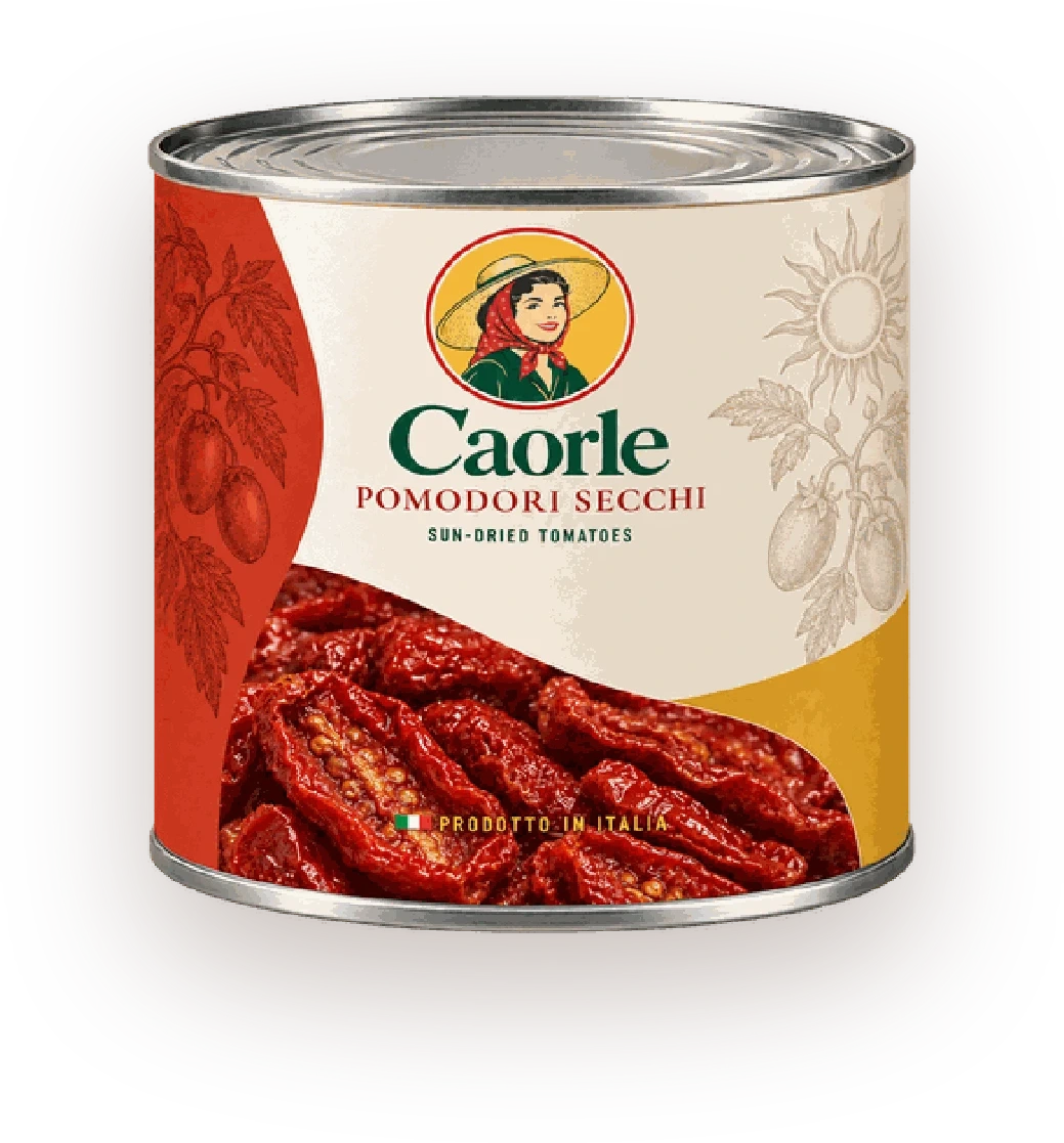 Pomodori Secchi — plechovka Caorle