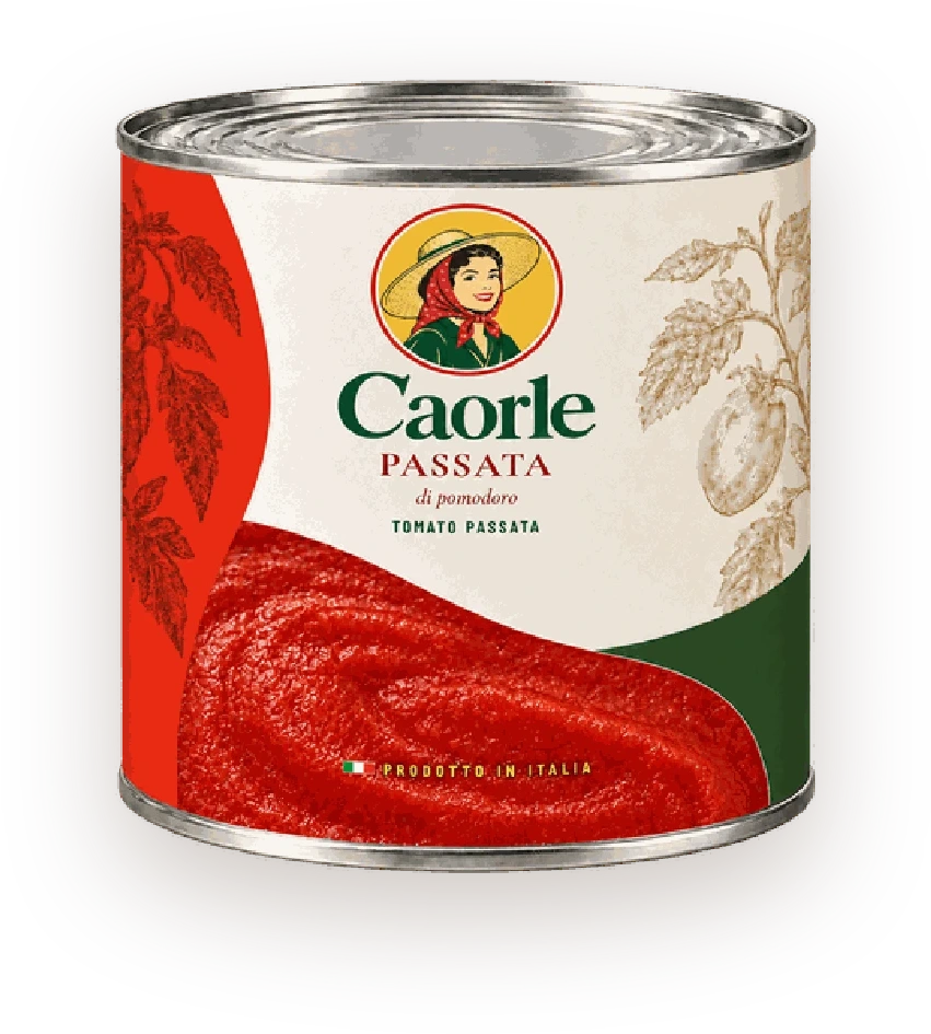 Passata — plechovka Caorle